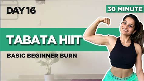 Beginners 30 Min Tabata Hiit Workout No Equipment Day 16 Of 30