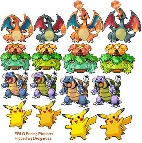 Pixel art sprites rpg maker vx pokemon sprites pixel characters pixel art games game concept pokemon fan game design game art. Game Boy Advance - Pokémon FireRed / LeafGreen - Ending ...