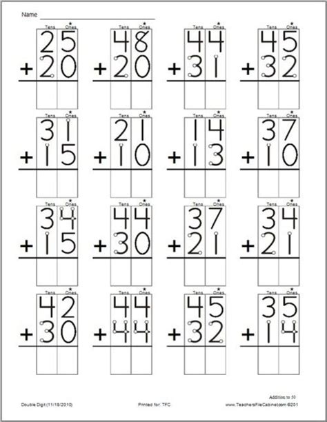 This worksheet asks your student to tell how many of each place the numbers represent. Adding tens and ones | Classroom Ideas | Pinterest | Tens and ones and Homework