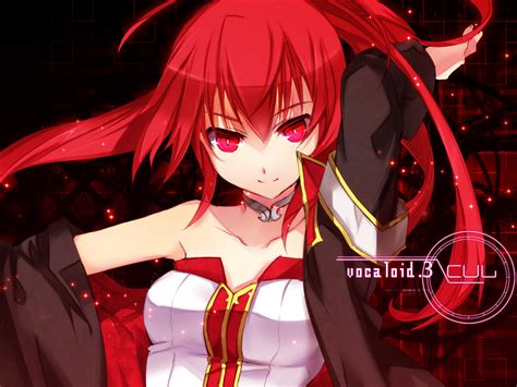 Vocaloid Cul Long Hair Possible Duplicate Red Eyes Red Hair Tagme