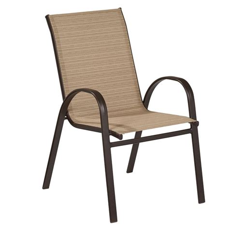 We not only guarantee the lowest pricing, but we guarantee the highest quality available to replace patio slings bought at a major retail store. Hampton Bay Mix and Match Stackable Sling Outdoor Dining ...