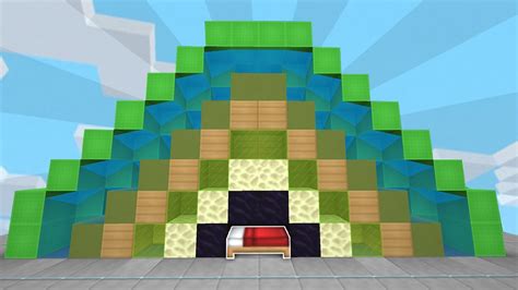 Using Every Block As A Bed Defense In Minecraft Bedwars Youtube