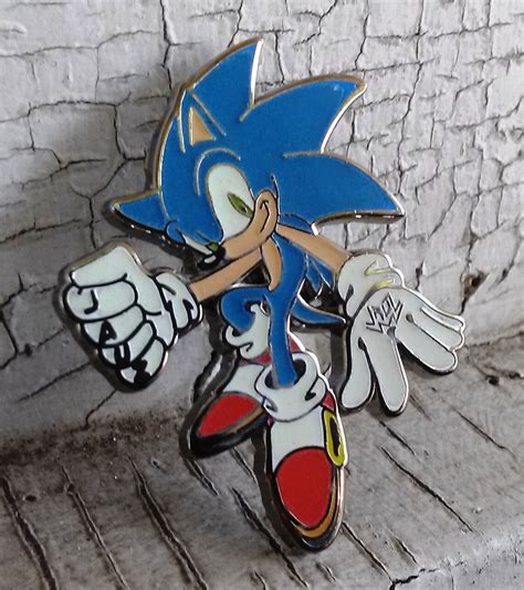 Sonic The Hedgehog Electronic Sonic Pin Collection Glow Etsy