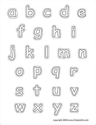 Free Printable Alphabet Letters Lower Case