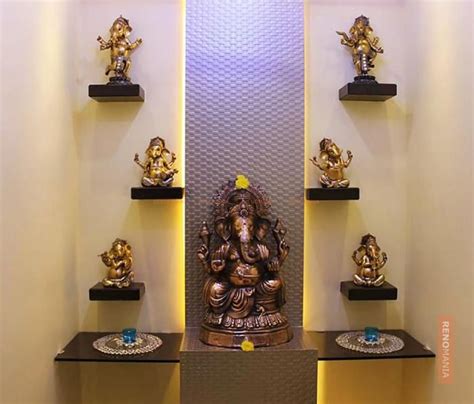 10 Simple And Modern Pooja Room Designs In Apartments In 2020 With