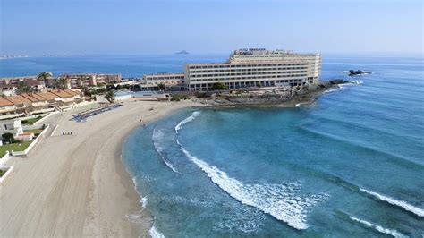 Ondulação Fofa Satisfação La Manga Del Mar Menor Beach Batata Visão Entrada