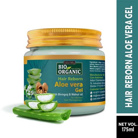 Indus Valley Bio Organic Hair Reborn Aloe Vera Gel Reviews Online Nykaa