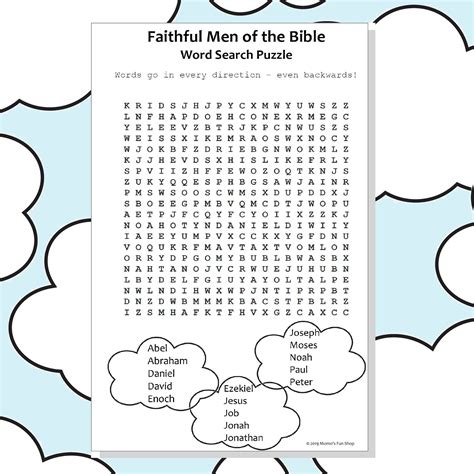 David Word Scramble Printable