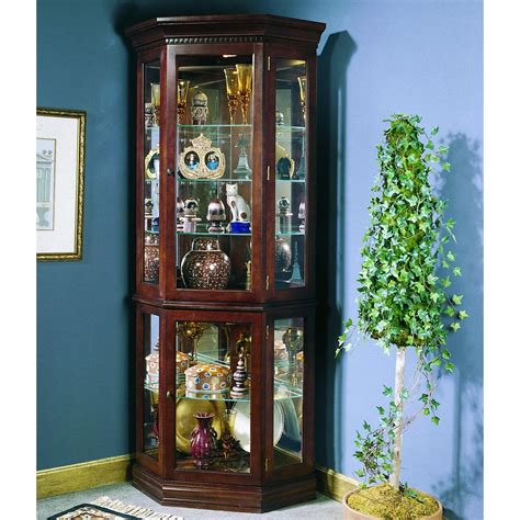 Cherry Curio Cabinet Foter