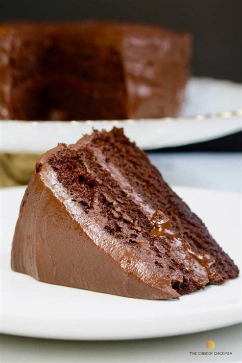 The Best Vegan Chocolate Cake Ever Easy Recipe The Cheeky Chickpea