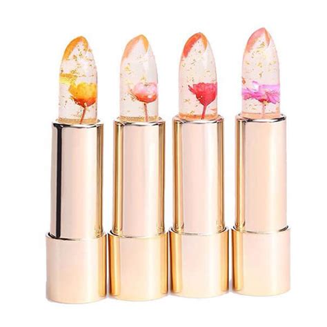 This Gel Lipstick Having Real Flowers Inside Changes Color On Lips