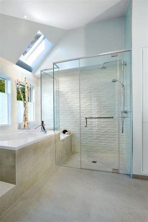 But tiling a shower is actually trickier than tiling other areas of your bathroom. tiled showers ideas white wave tile contemporary bathroom ...