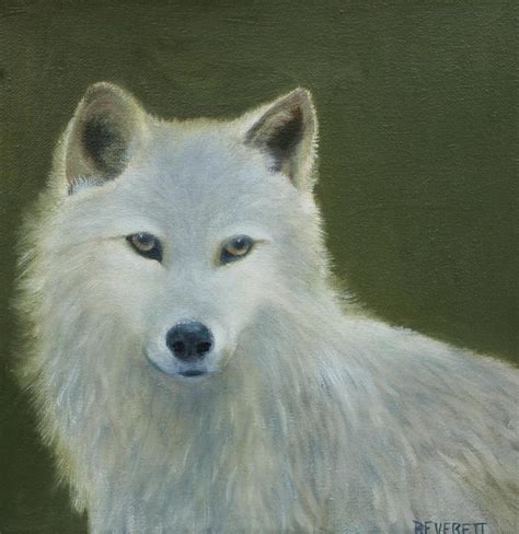 Grey Wolf Painting By Brenda Everett Fine Art America