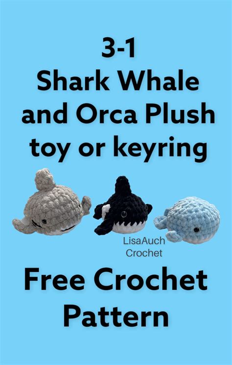 Orca Whale Crochet Pattern Small Plushie Orca
