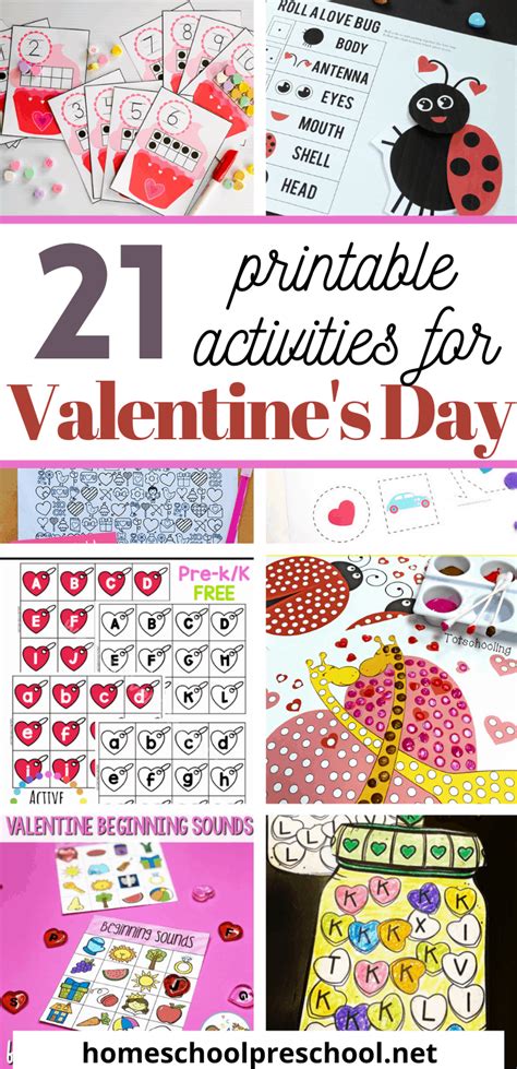 Free Printable Valentine Activity Pages For Preschool