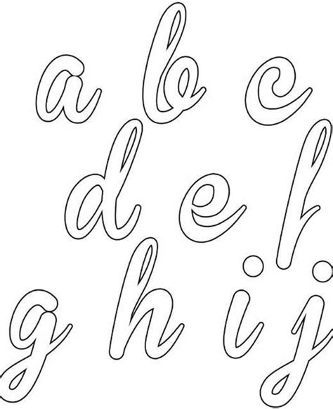Molde De Letras Cursiva Abcdefghij Tattoo Fonts Alphabet Tattoo Lettering Fonts Hand