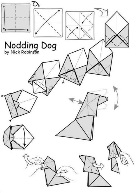 More images for how to make a paper dog » 66 Origami Dog Patterns, 22 Video Tutorials √ How to Make ...