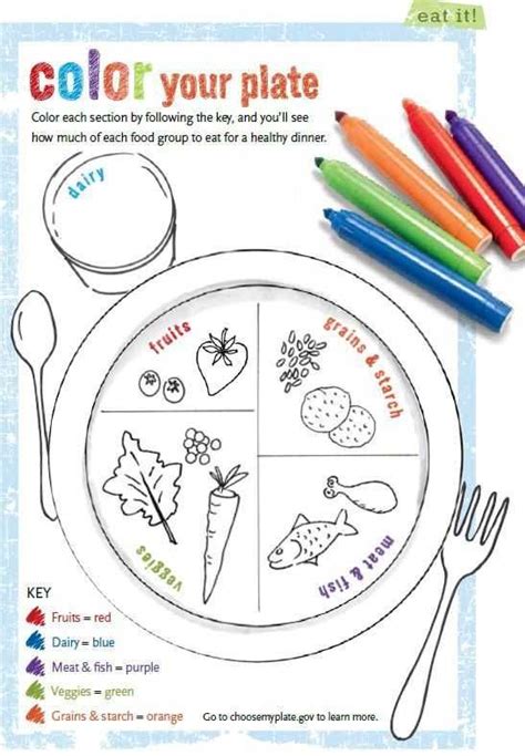 Healthy Food Printables For Kindergarten