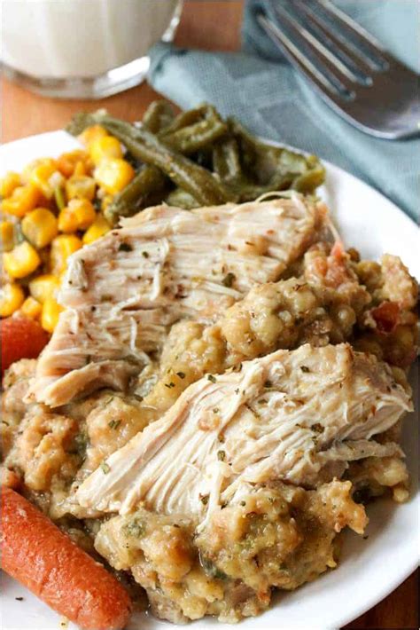 Crock Pot Chicken And Stuffing The Cozy Cook