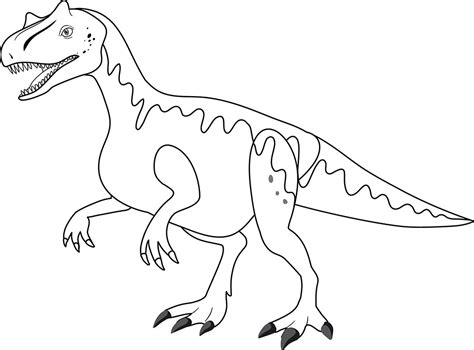 Gambar Mewarnai Hewan Dinosaurus