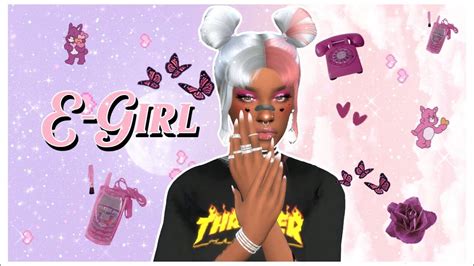 E Girl E Girl The Sims 4 Cas Cc Links Youtube