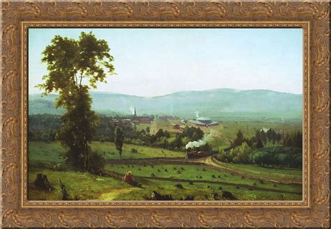 The Lackawanna Valley 24x18 Gold Ornate Wood Framed Canvas Art By