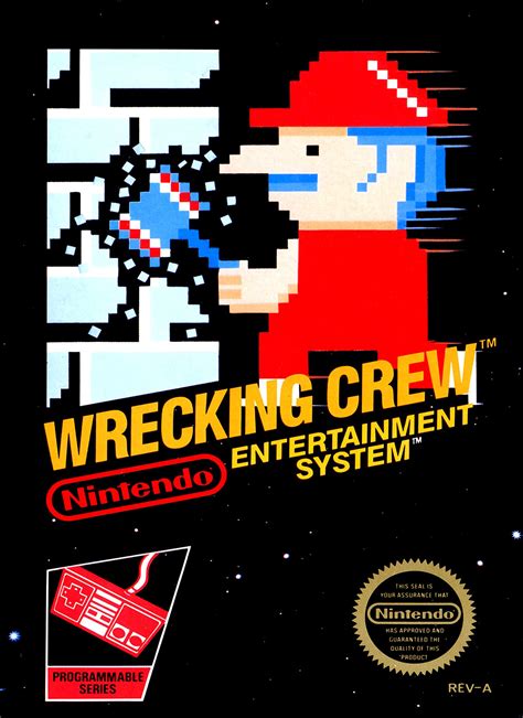 (c) 1985, all rights reserved. Wrecking Crew - NES Box | Nes games, Classic video games ...
