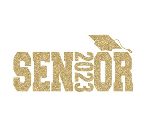 Senior 2023 Iron On Decal Graduation Shirt Transfer