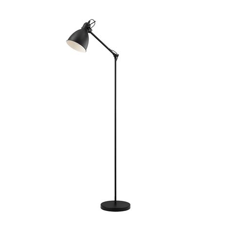 Cameron brass adjustable floor lamp. Priddy Industrial Adjustable Floor Lamp Black - 49471