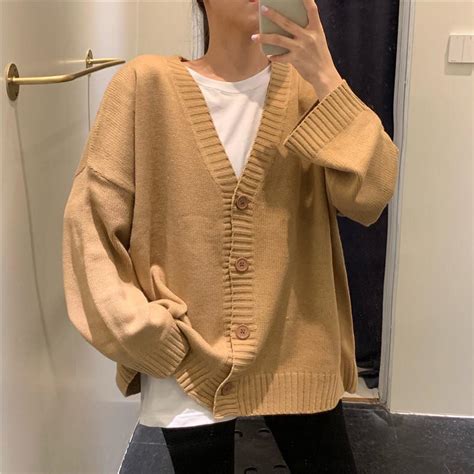 Itgirl Shop Basic Solid Colors Korean Aesthetic Knitted Cardigan