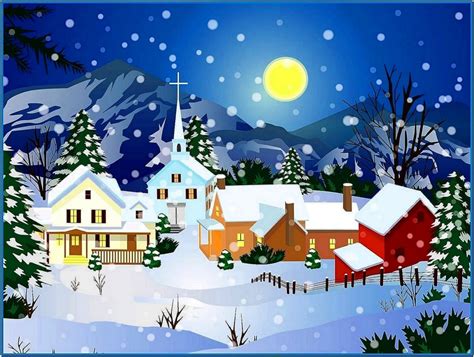 Animated Christmas Snow Screensaver Download Free