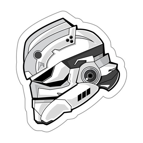 Clone Trooper Helmet Drawing Free Download On Clipartmag