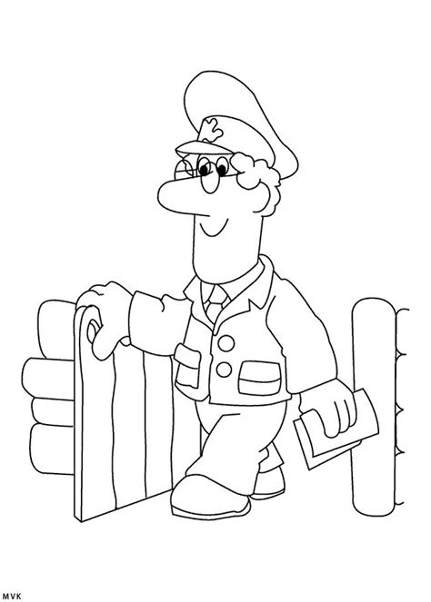 Mail Postman Pat Pages Coloring Truck Colouring Royal Drawing Ride God Loves Getdrawings Sketch