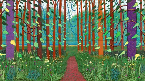 In Pictures David Hockney At The Royal Academy Bbc News