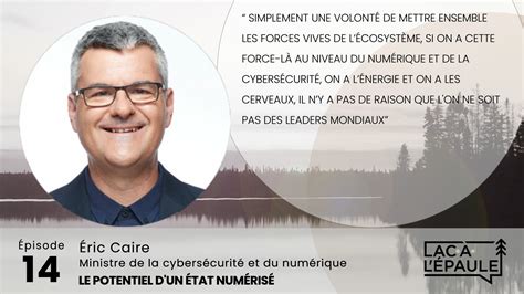 Le Potentiel D Un Tat Num Ris Avec Ric Caire Ministre De La