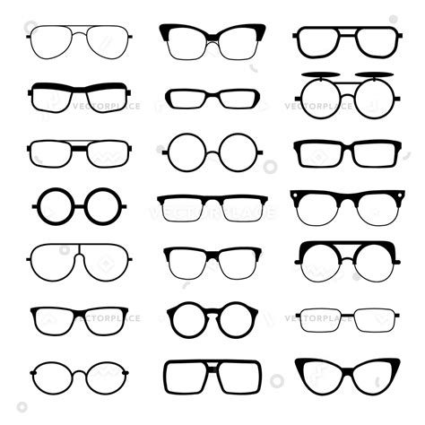 Geek Glasses Vector At Collection Of Geek Glasses Vector Free For Personal Use