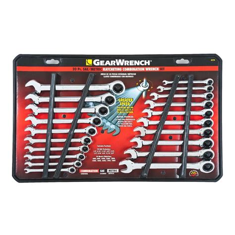 Gearwrench 20 Piece Standard And Metric Ratcheting Combination Wrench Set Everything Else