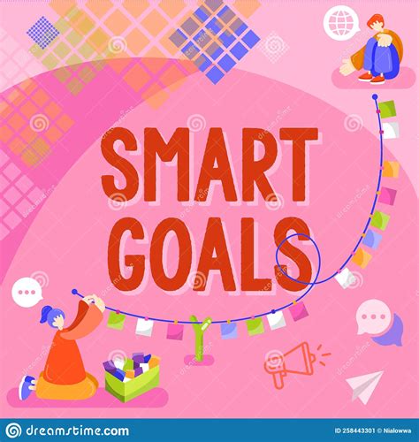 Text Sign Showing Smart Goals Conceptual Photo Mnemonic Used As A