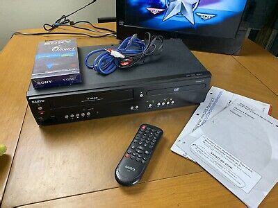SANYO FWDV225F DVD VCR Combo Unit VHS Player Video Cassette Recorder W
