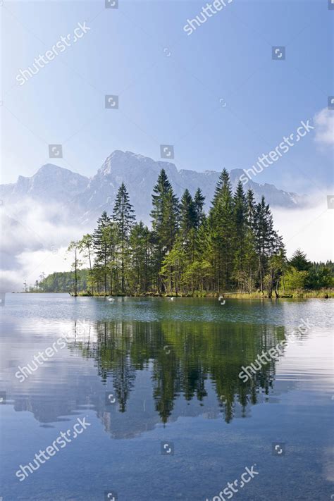 Almsee Lake Totes Gebirge Mountain Range Editorial Stock Photo Stock