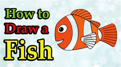 How To Draw A Cartoon Fish Step By Step Draw A Cartoon Fish For