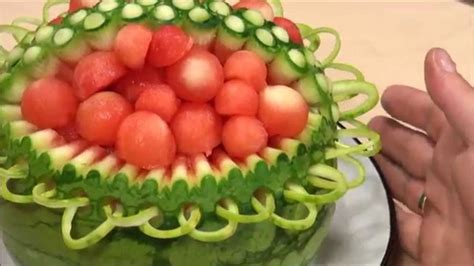 Carved Watermelon Basket