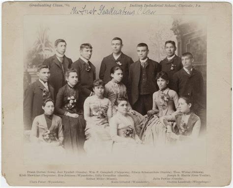 Carlisle Indian Industrial School Students Class Of 1889 Native