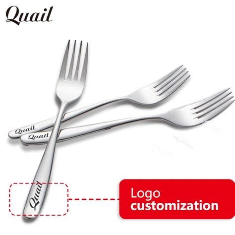 Free Customized Stainless Food Fruit Forks Western Style Food Muti