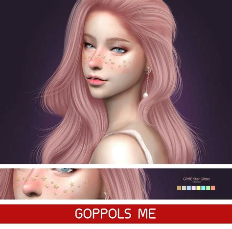 Gpme Star Glitter Sims 4 Tattoos Sims 4 Cc Makeup Sims