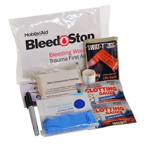 Bleed Stop Compact 100 Bleeding Control And Gunshot Wound Trauma First