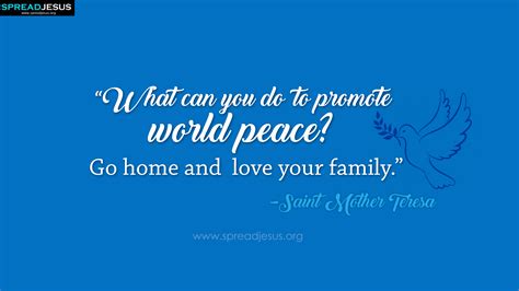 Saint Mother Teresa Quotes HD-Wallpaper promote world peace?
