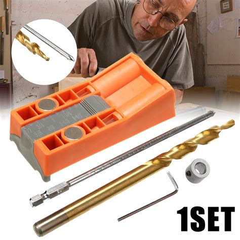 Jig R3 Pocket Hole Jig Kit For Wood Hole Saw Step Drill Bits