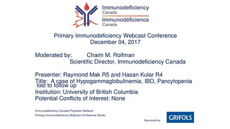 Raymondmakfinal Pdf 1 Immunodeficiency Canada
