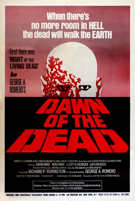 Vintage Horror Films Dawn Of The Dead 1978